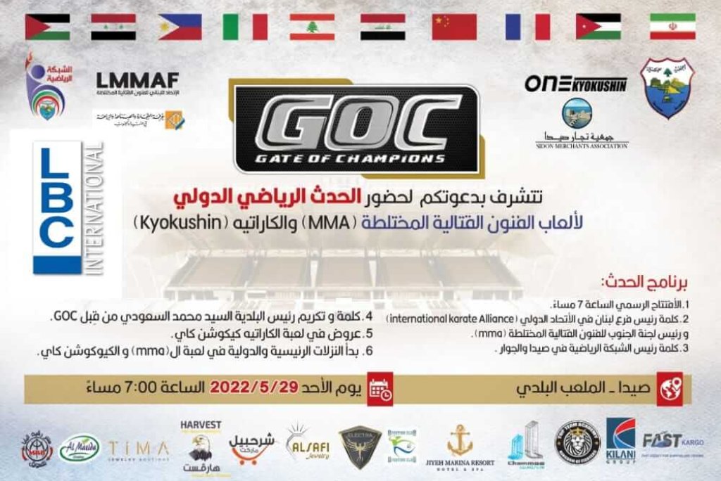 International Sports Event for Mixed Martial Arts and Karate Games